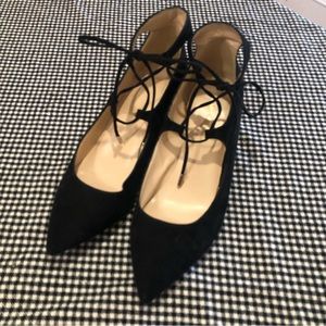 Marc fisher pointy toe lace up wedge heels